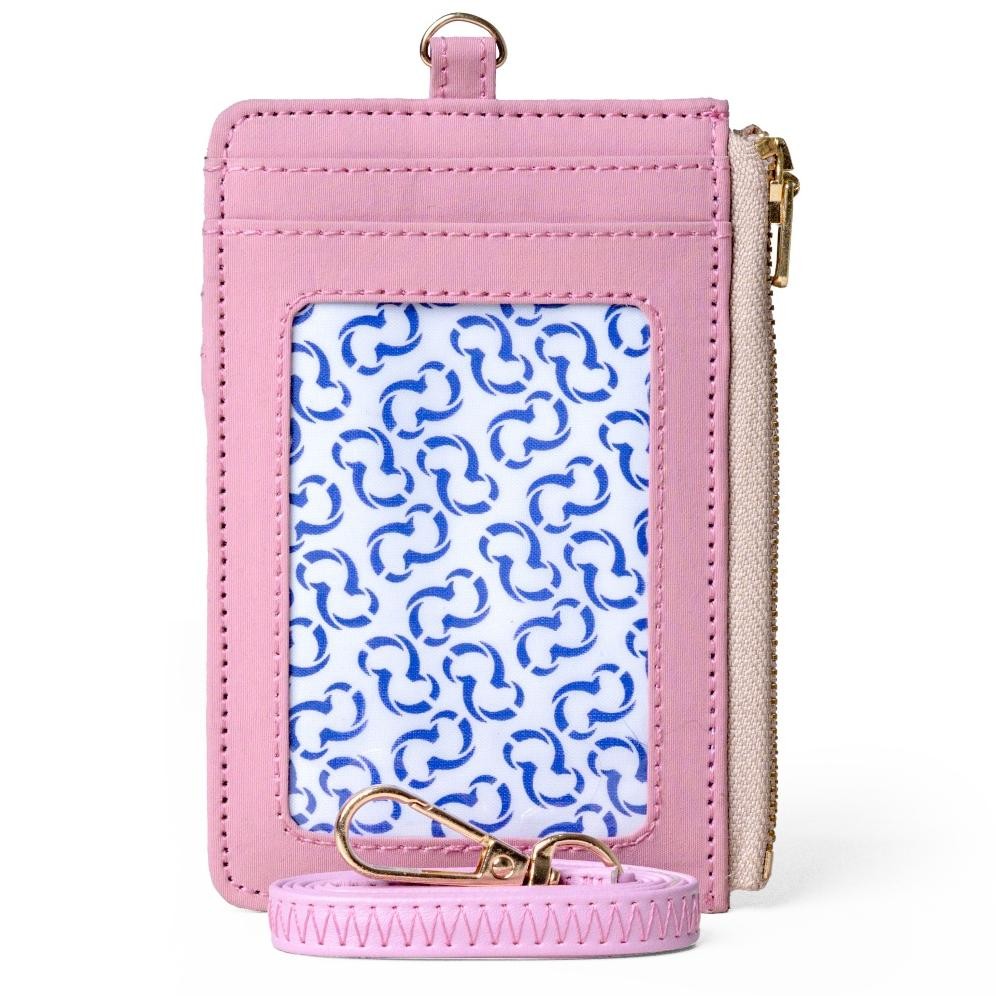 

LINDU Wallts Kara Plum Crinkle - Lanyard Card Name Tag Id Card