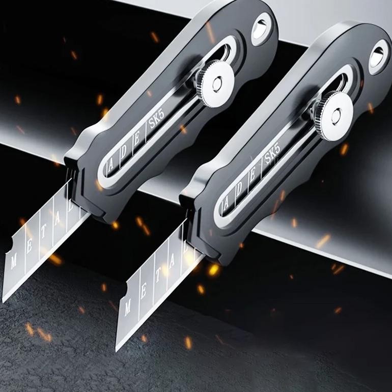 

Professional Stainless Steel Utility Knife Industrial Grade Wallpaper Box Cutter Multifunction Sharp Paper Cutting Knives Art