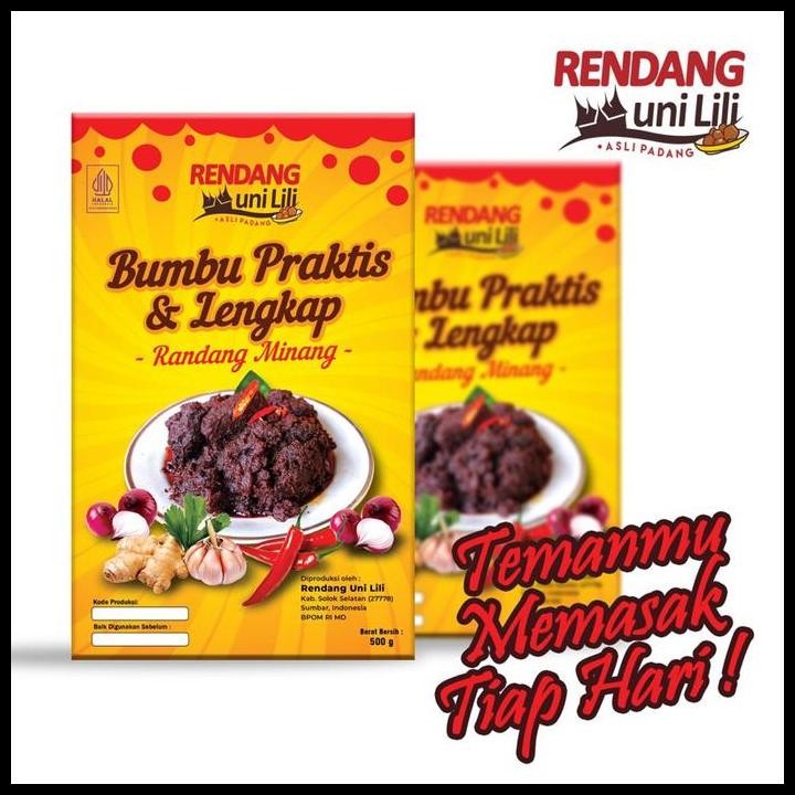 

Terlaris Bumbu Rendang Praktis & Lengkap Rendang Uni Lili Good Quality