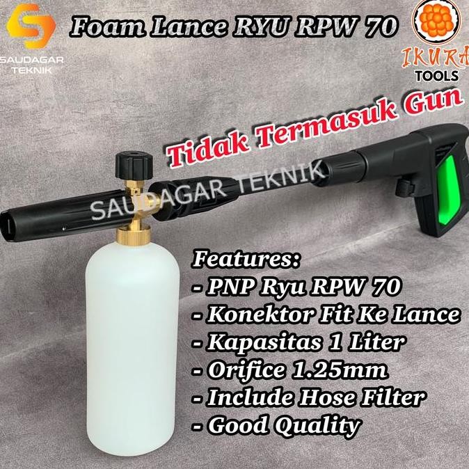 Foam Lance RYU RPW 70 Snow Foam Wash Jet Cleaner Ryu RPW70