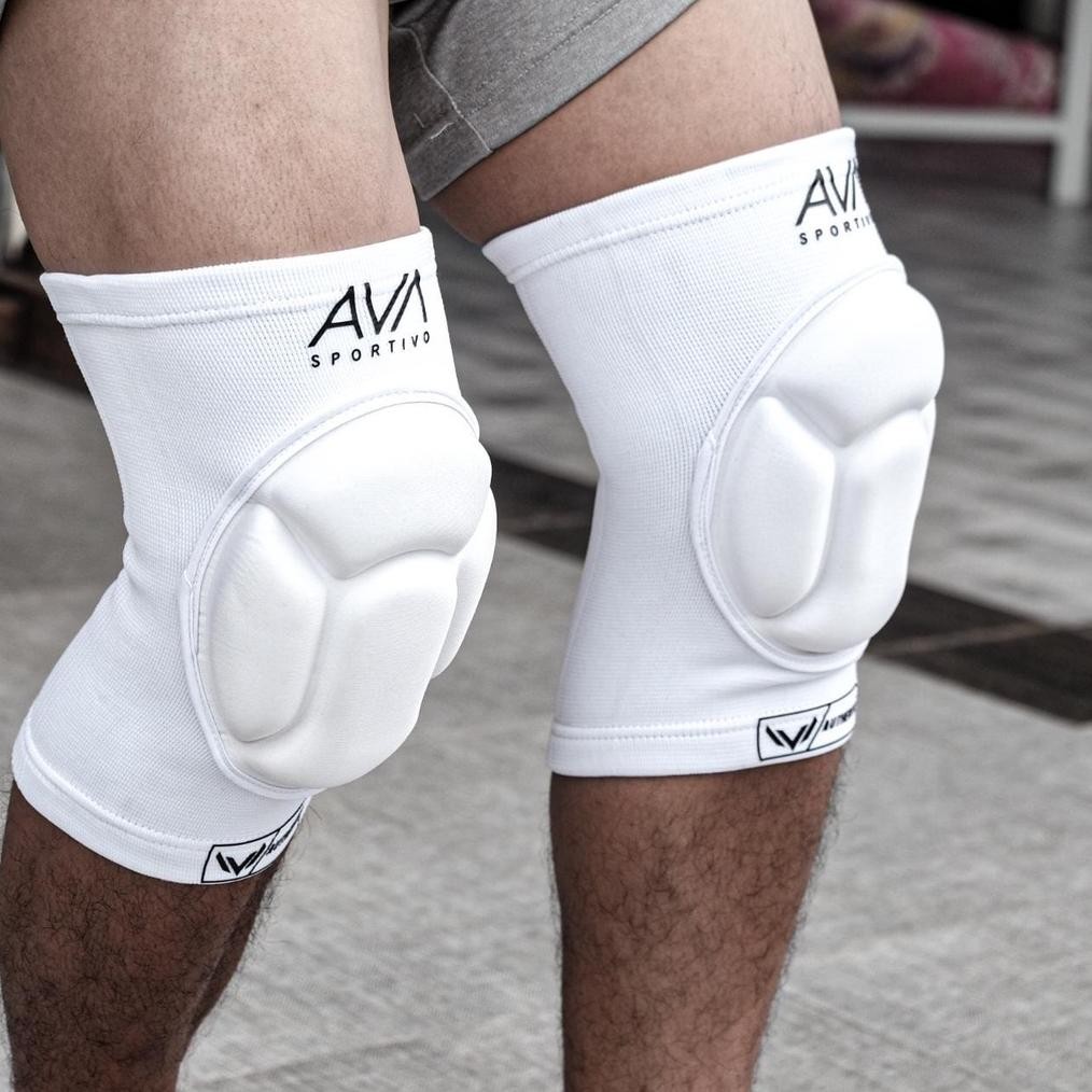 Deker Pelindung Lutut Kneepad Olahraga Futsal Sepakbola Volly Knee Pad Busa Olahraga 1 Pasang