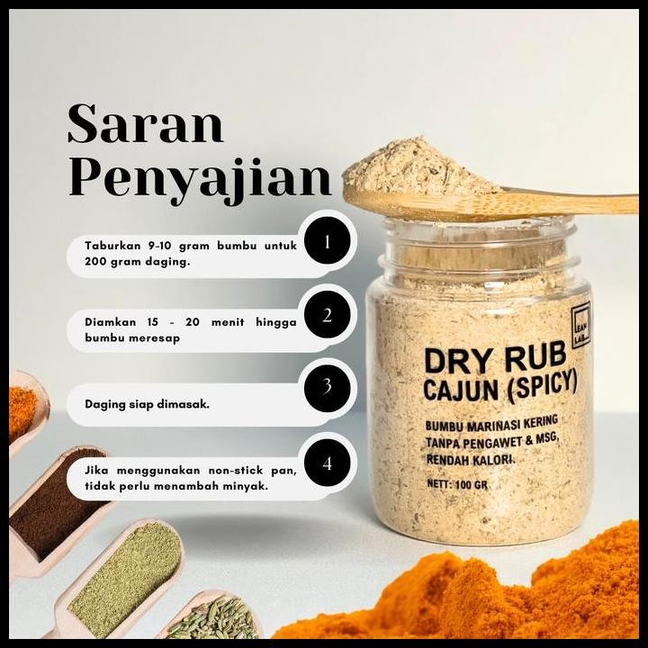 

Terlaris Leanlab Bumbu Masak Dry Rub 100G X1 (Original/Cajun) - Cocok Untuk Daging Ayam, Sapi, Ikan, Dan Tempe - Bawang, Masakan Good Quality