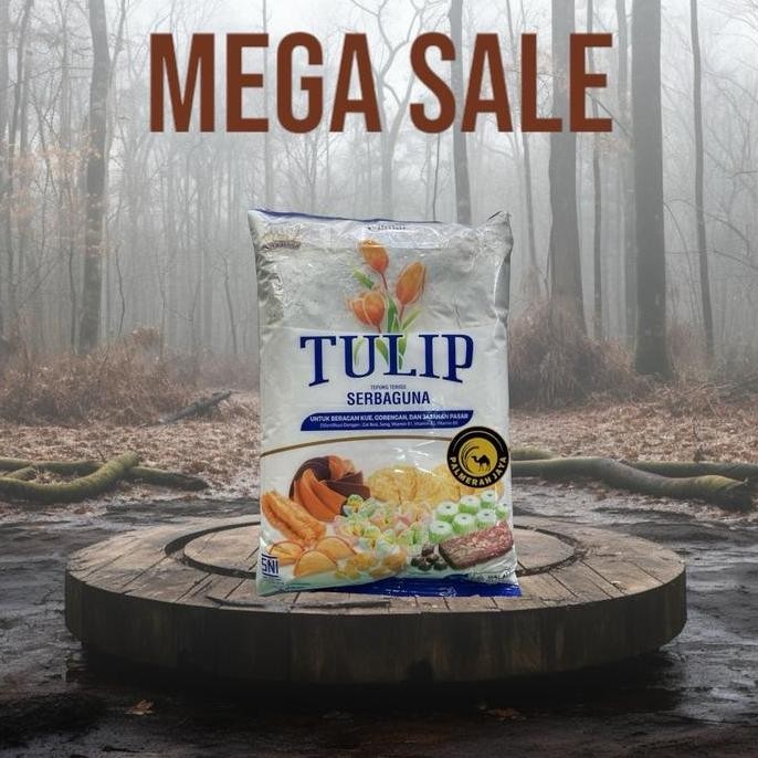 

Terlaris Pj - Tepung Terigu Merk Tulip 1Kg [10Pcs / 1Dus]