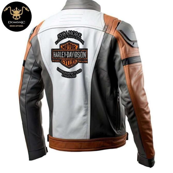 Miliki Jaket Kulit Sapi Asli Jaket Harley Davidson Jaket Motor Pria Kualitas Import Jaket Touring Mo