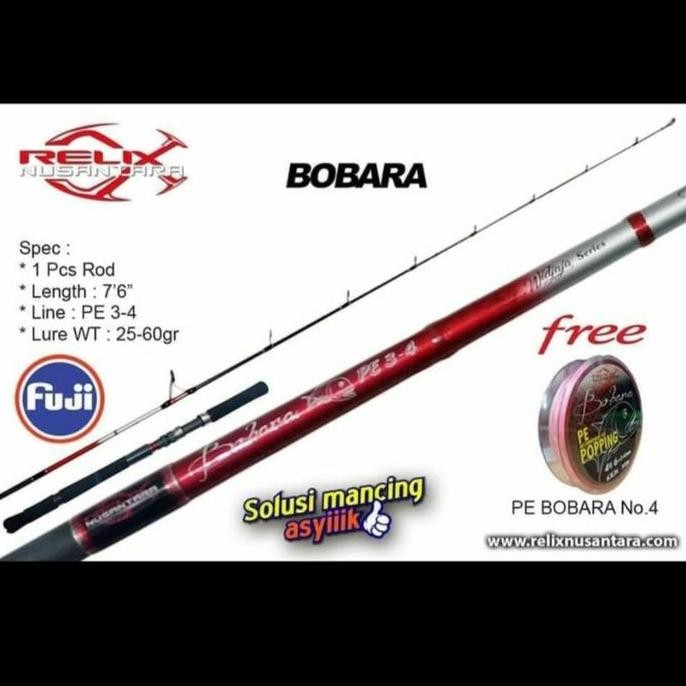 

Terlaris Joran Bobara Pe 3-4 Andy Widjaja Series Light Popping 7'6
