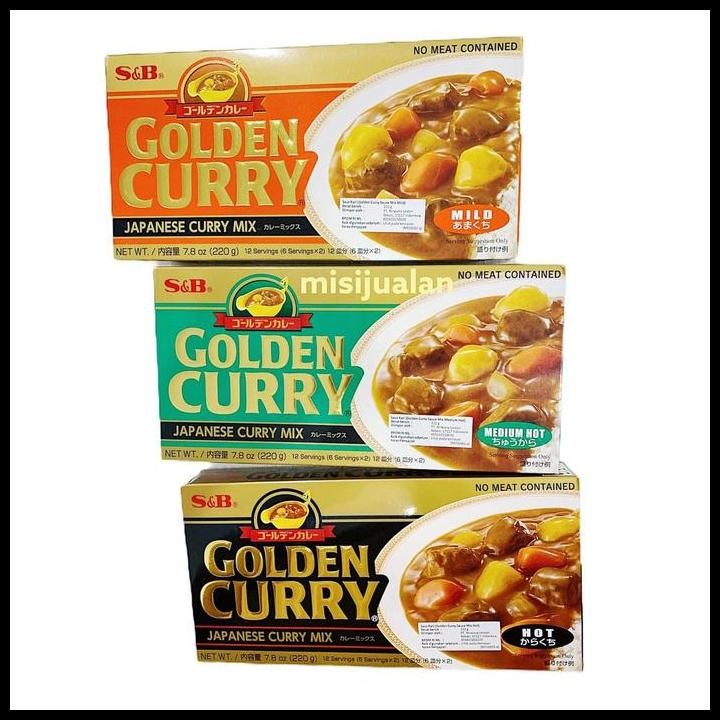 

Terlaris S&B Golden Curry Japanese Curry Mix / Saus Kari Jepang 220Gr Good Quality