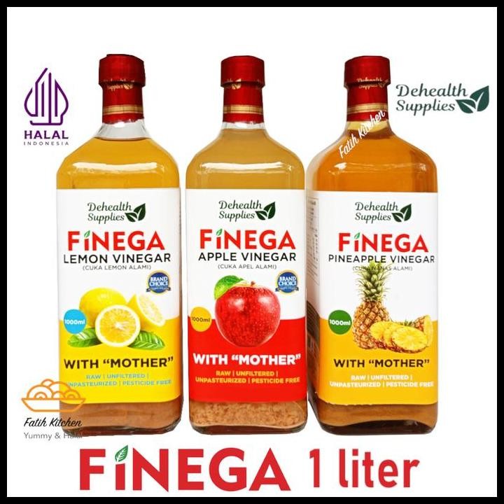 

Terlaris Finega 1 Liter Vinega Cuka Apel / Nanas / Lemon Dari Dehealth Supplies Good Quality