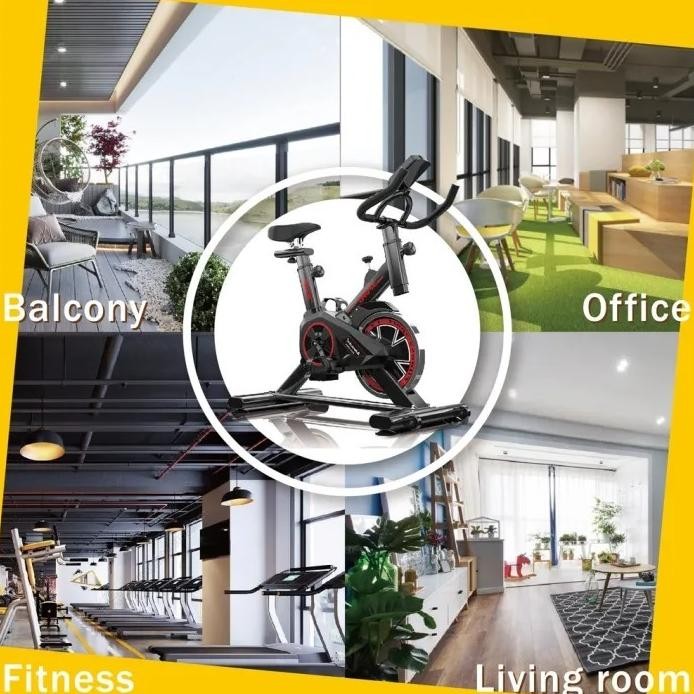 E-Buy Sepeda Berputar Peralatan Gym Dalam Ruangan Sepeda Stasioner