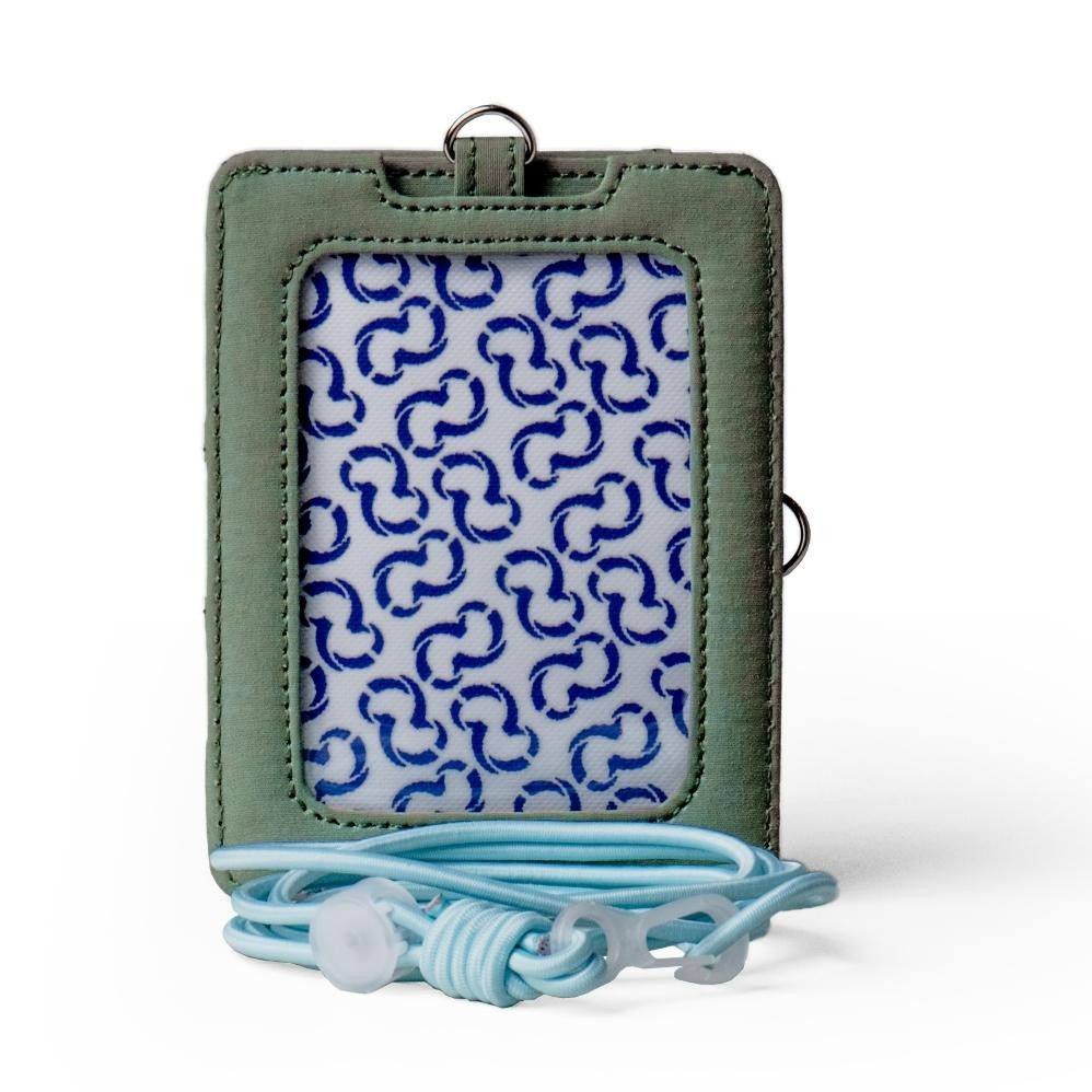 

LINDU Wallts Orient Sage - Lanyard Name Tag Id Card Pria Wanita Portrait/vertikal Landscape/horizontal