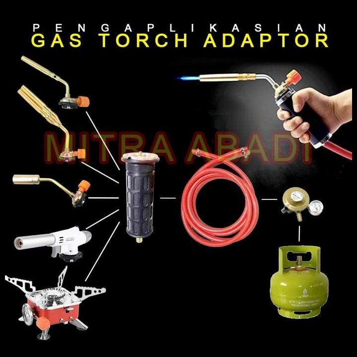 Gas Torch Adaptor / Adaptor Kepala Gas Pemantik Original Best Seller