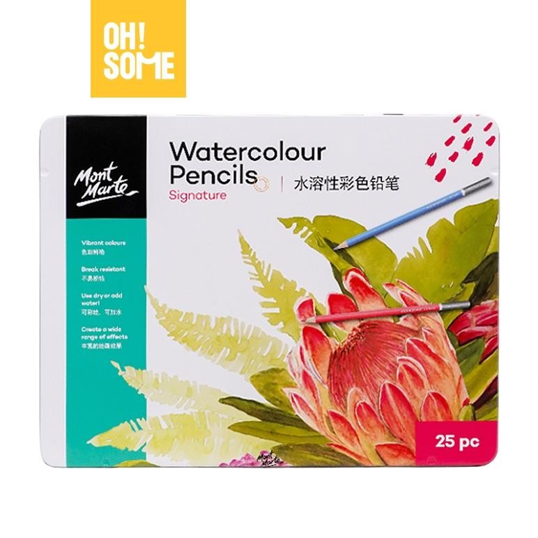 

LINDU OHSOME - Mont Marte Watercolour Pencils 25/37 PCS Pensil Warna