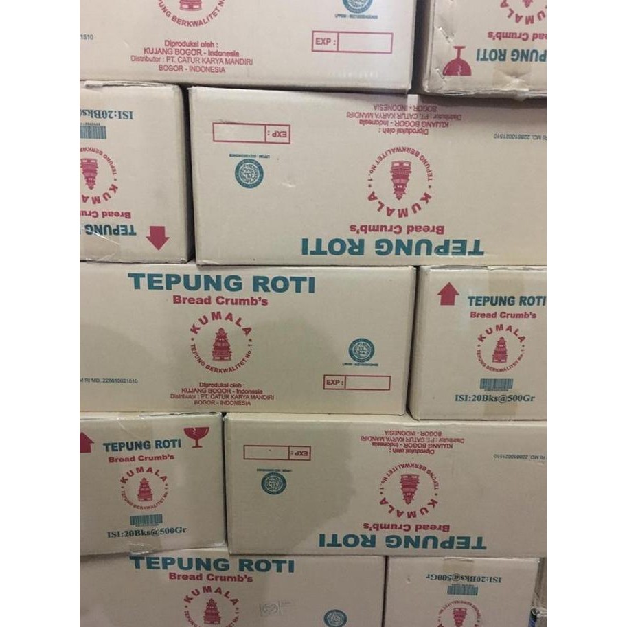 

Grosir Tepung Roti Dus / Tepung Roti Kumala ( 20 Bks X 500G ) / Tepung Panir