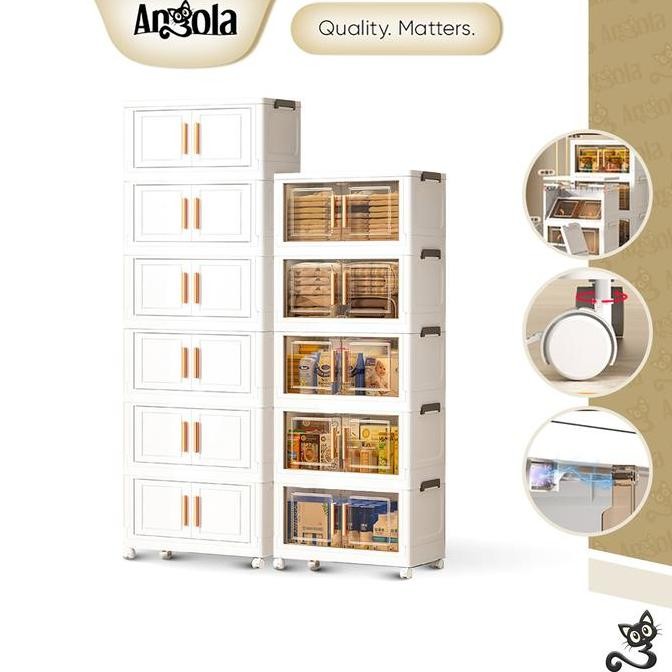 Angola Lemari Pakaian Plastik G19-G23 Lemari Susun Plastik / Lemari Rak Baju Plastik