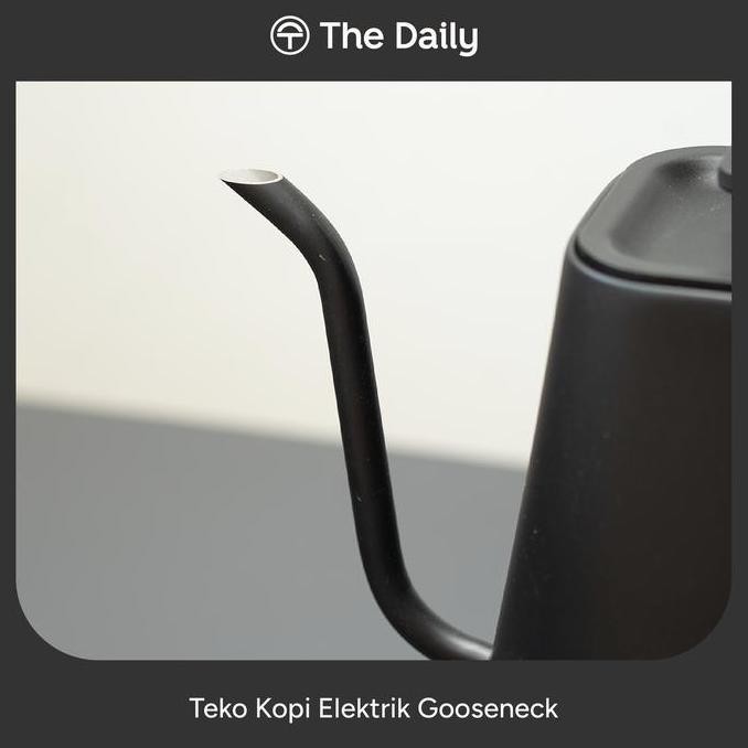 Teko Kopi Elektrik 1L Artisan Gooseneck Coffee Kettle Adjustable Time & Temperature KT10 Pro Hitam S