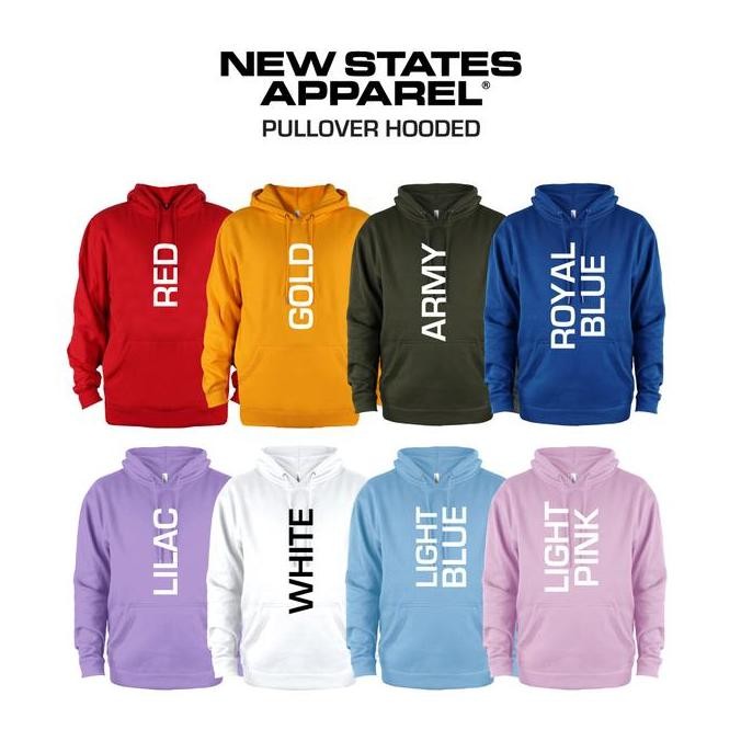 Murah Jaket Polos Hoodie New States Apparel 9500
