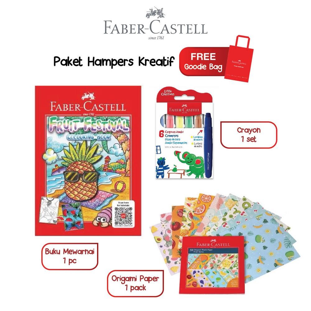 

LINDU Faber-Castell Paket Hampers Hampers Kreatif Ulang Tahun Anak: Pensil, Crayon, Buku Warna & Origami