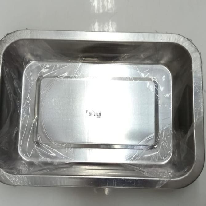 .........] HAKAI Stainless Meat / Food Tray / Nampan Sayur 20x27 cm #SSHB-MPH/20