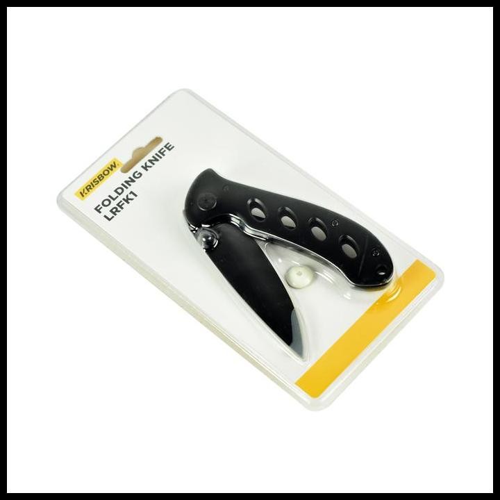 Krisbow Folding Knife Pisau Lipat Lrfk1 - Hitam Original Best Seller