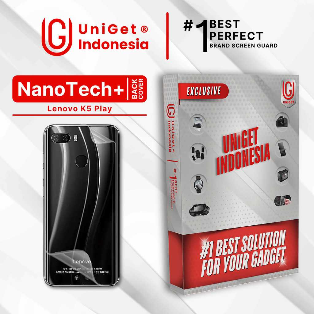 UniGet EPU BIO GENESIS Hydrogel for Lenovo K5 Play / Back Cover Guard (Nanotech+ 100% Recycle) Premi