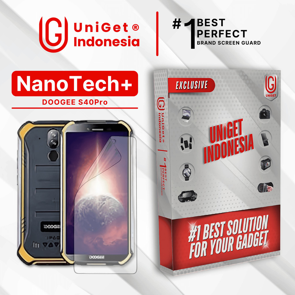 UniGet EPU BIO GENESIS Hydrogel for DOOGEE S40 Pro / Screen Guard (Nanotech+ 100% Recycle) Premium H