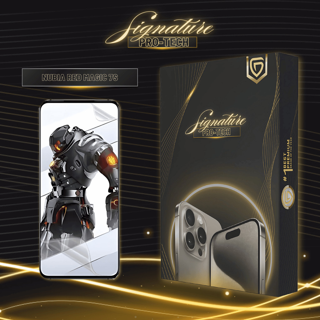 UniGet SIGNATURE PRO-TECH - Premium Anti-Scratch Protector for Nubia Red Magic 7S / Screen Guard Cas