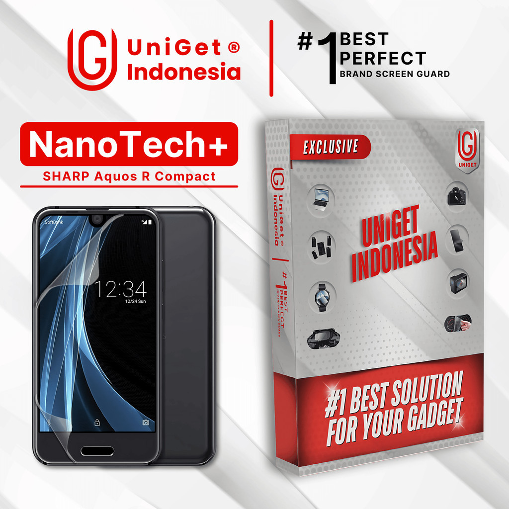 UniGet EPU BIO GENESIS Hydrogel for Sharp Aquos R Compact / Screen Guard (Nanotech+ 100% Recycle) Pr