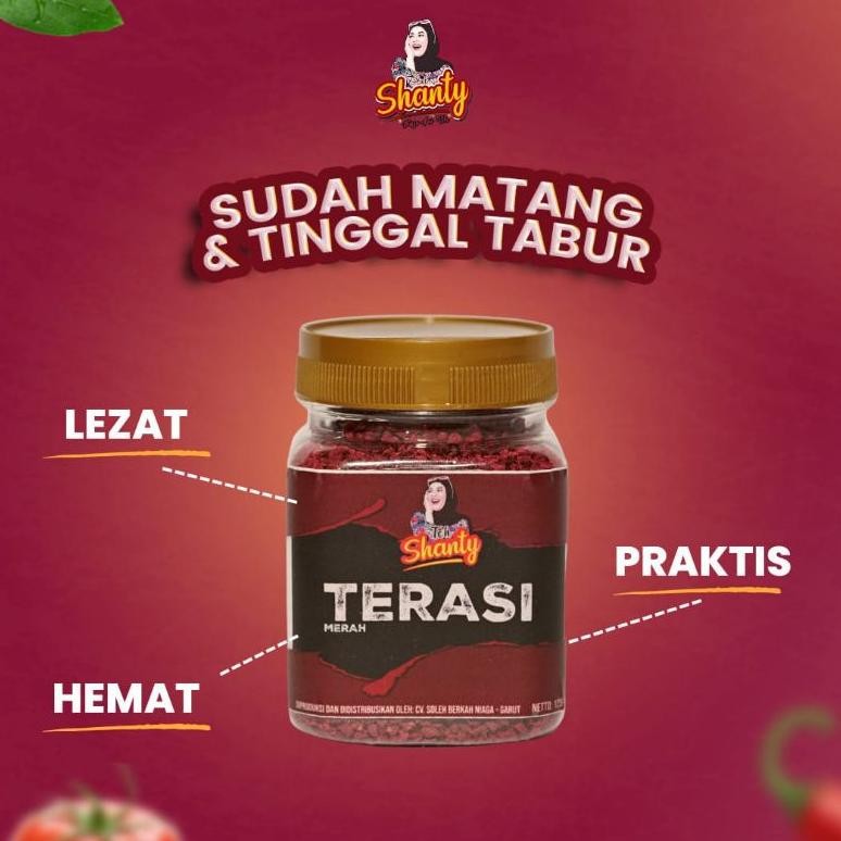 

Terasi Merah Tabur Teh Shanty/Cabai Tabur teh shanty