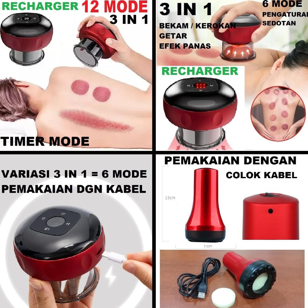 Alat Kerok Elektrik Bekam Elektrik Alat Pijit Kop Elektrik Alat Pijat Guasha AA