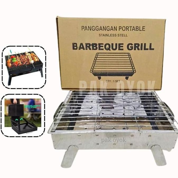 Panggangan Portable Arang / Panggangan Lipat / Panggangan Sate / Panggangan Sosis / Panggangan Jagun