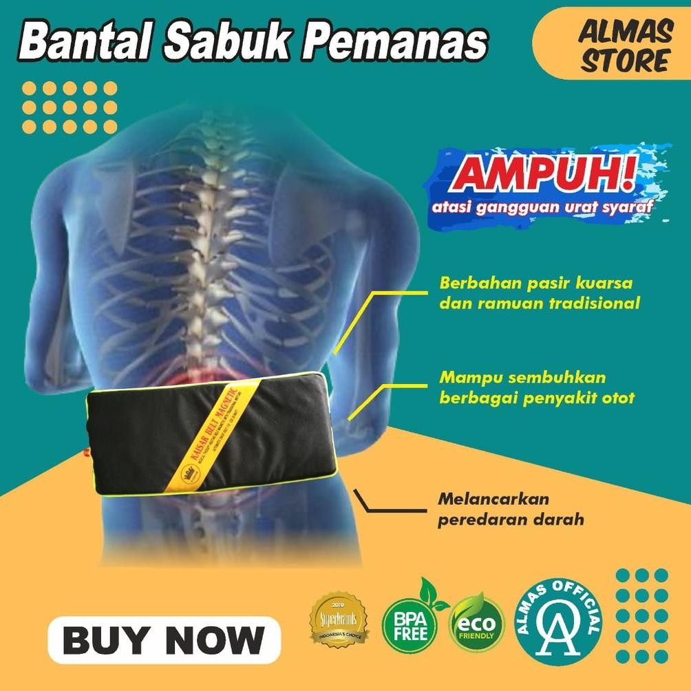 Bantal Kesehatan Alat Terapi Panas Medis Medica Leher Global Pemanas King Power Healthy Belt Sabuk