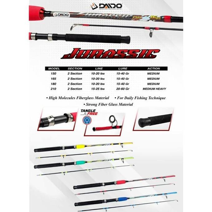 

Terlaris Joran Daido Jurrasic Solid 180Cm
