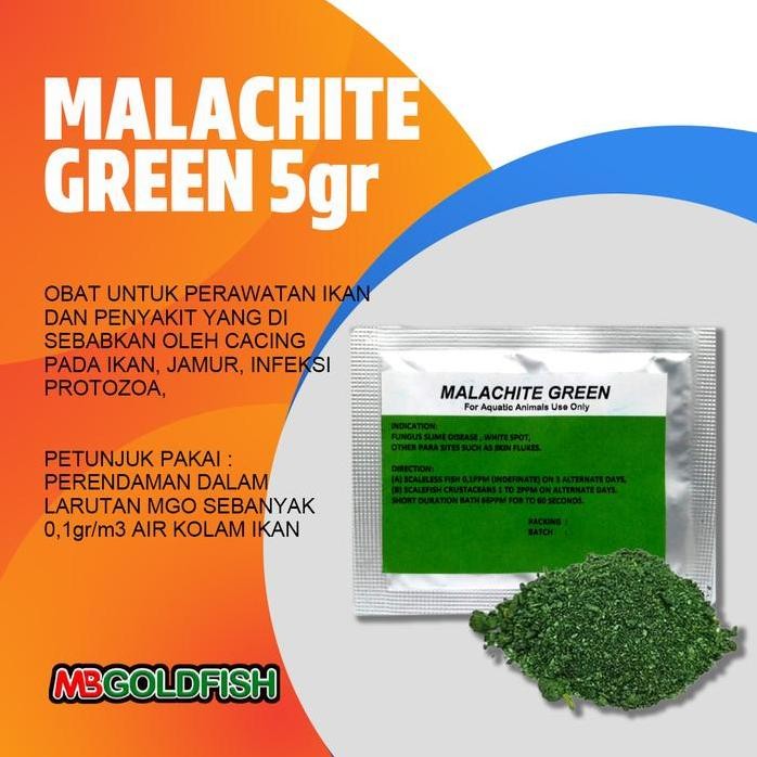 Terlaris Malachite Green 5Gram ( Repack ) Obat Jamur Ikan