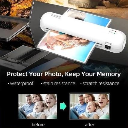 Murah Reaim Mesin Laminating 7 In 1 Laminator Bisa Laminating Panas Dan Laminasi Untuk Ktp, Ijasah, 