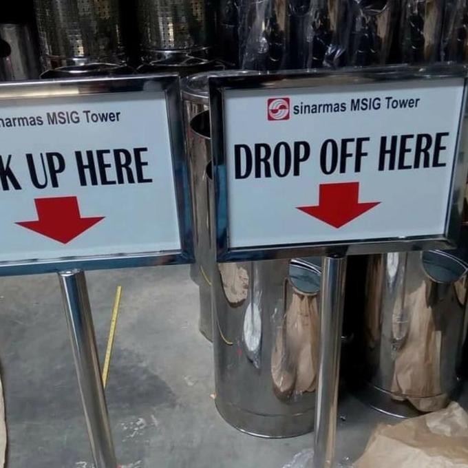 Grosir Standing Sign A1,A2,A3 Drop Off