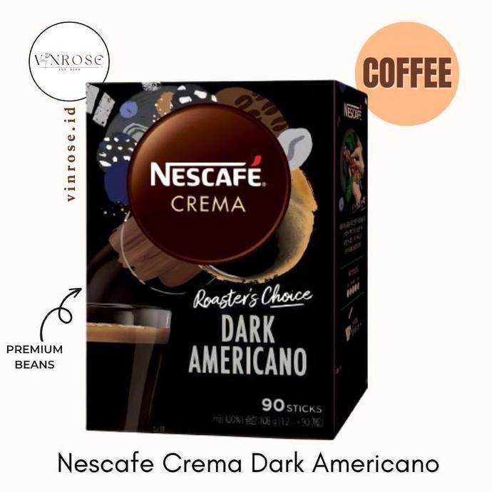 

Nescafe Crema Dark Americano Coffee/ Kopi Sachet Premium Korea