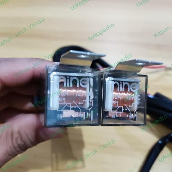Terlaris Kabel Set Relai 2 Mode Hi Lo Untuk Lampu 2 Warna Motor 1,1 Meter Rl5