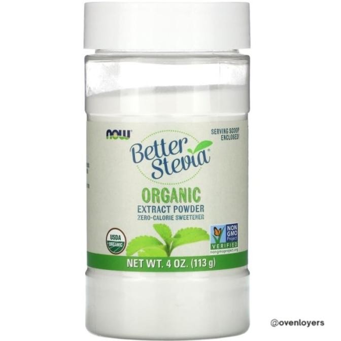 

Now Better Stevia Organic Extract Powder 113 G
