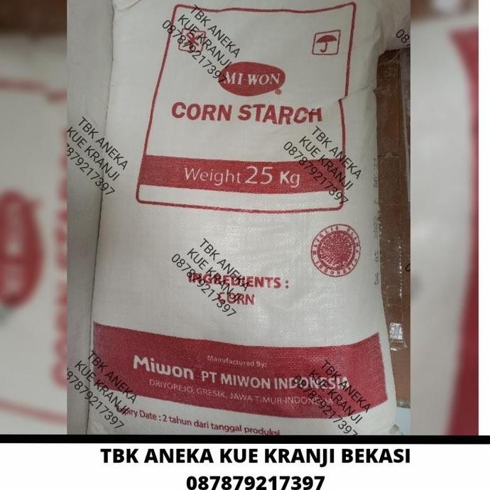 

Terlaris Maizena 1 Bal/25 Kg/Corn Starch/Mi-Won/Via Gojek Only