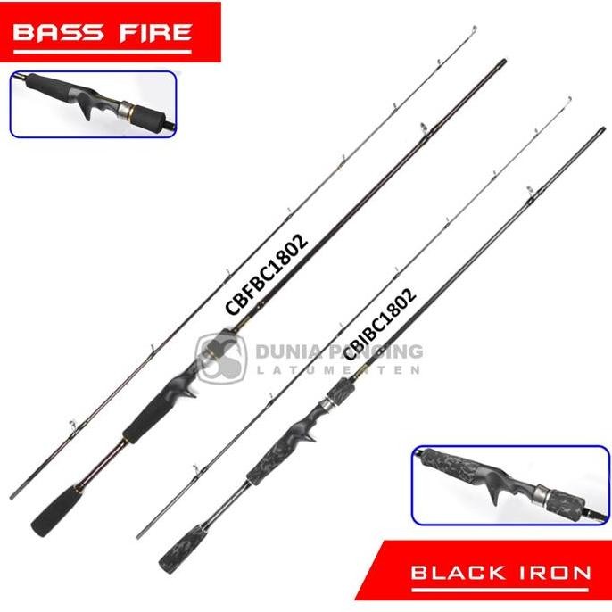 

Terlaris Joran Baitcasting Cordial Bassfire | Black Iron Pilih Ukuran