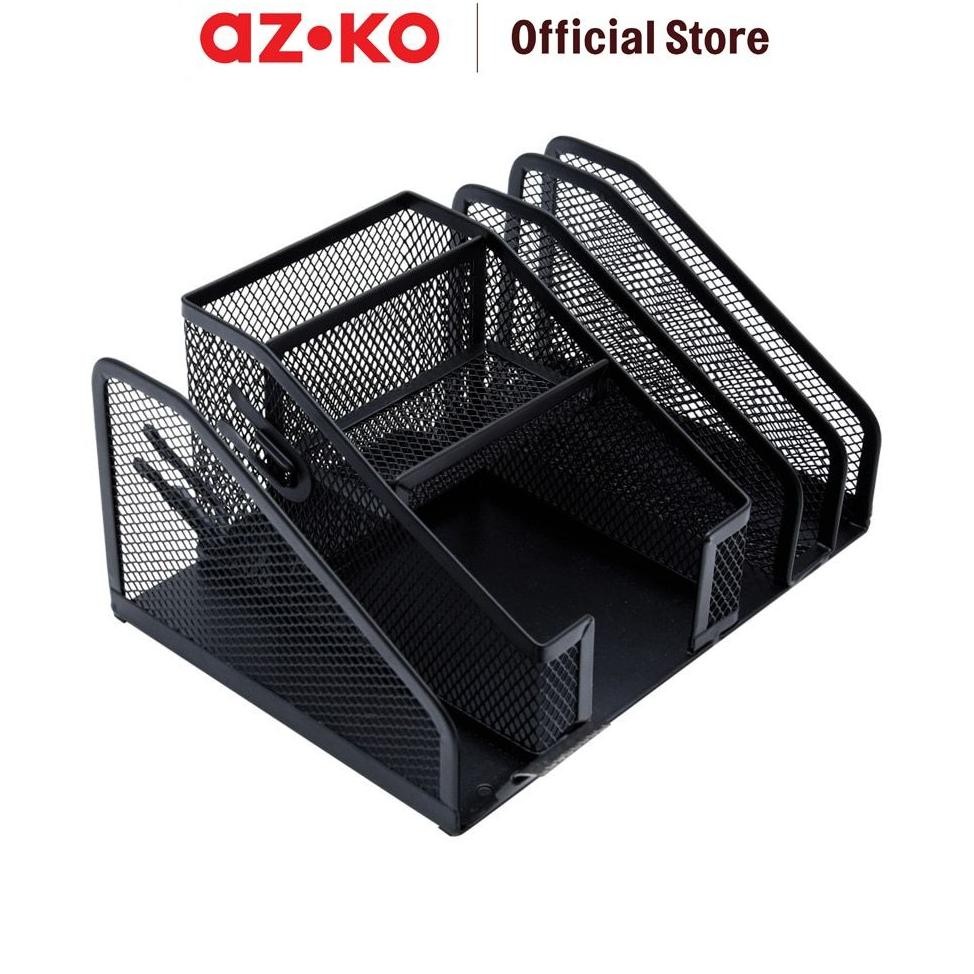 

LINDU AZKO Organizer Alat Tulis Dengan Pemotong Isolasi Stationery Organizer With Tape Cutter Tempat Penyangga Pulpen Pensil Perlengkapan Atk