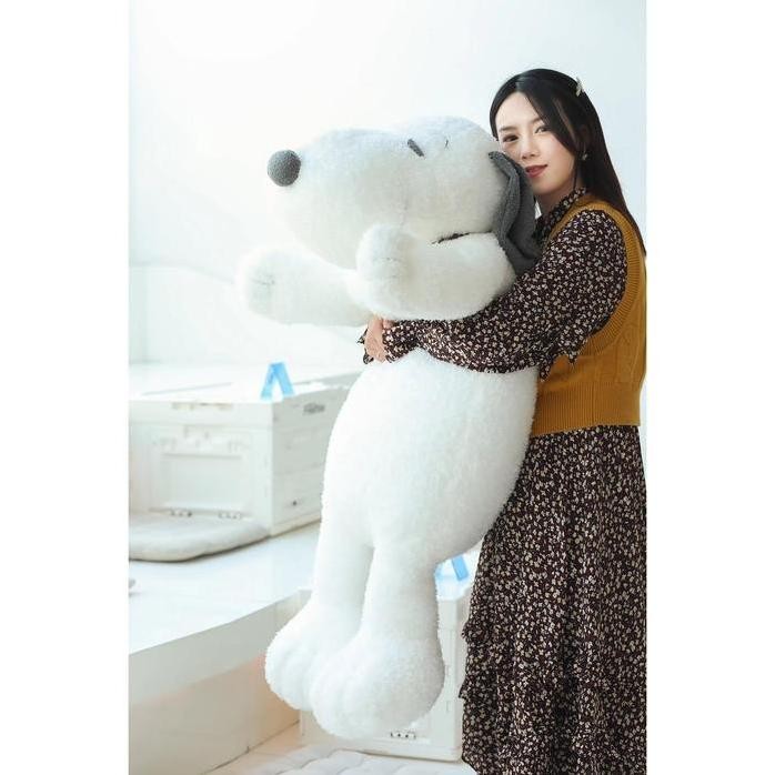 

Terlaris 90Cm Big Size Snoopy Plush Cushion Snoopy Stuffed Doll White Dog Puppy Cushion Sofa Bed Pillow Comfortable Back Cushion Kid Gift