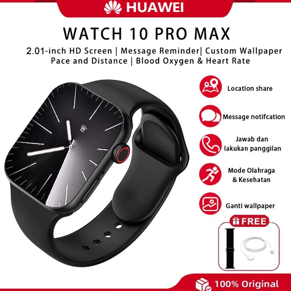 Diskon Huawei Smartwatch Watch 10 Pro Max 49Mm 2.01" Hd Touch Screen Jam Tangan Pintar Pria Wanita W