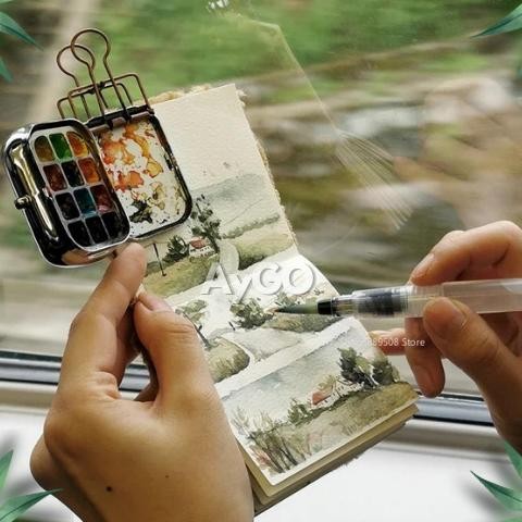 

KA Mini Metal Palette Painting / Palet Lukis Portable / Travel Palette Painting