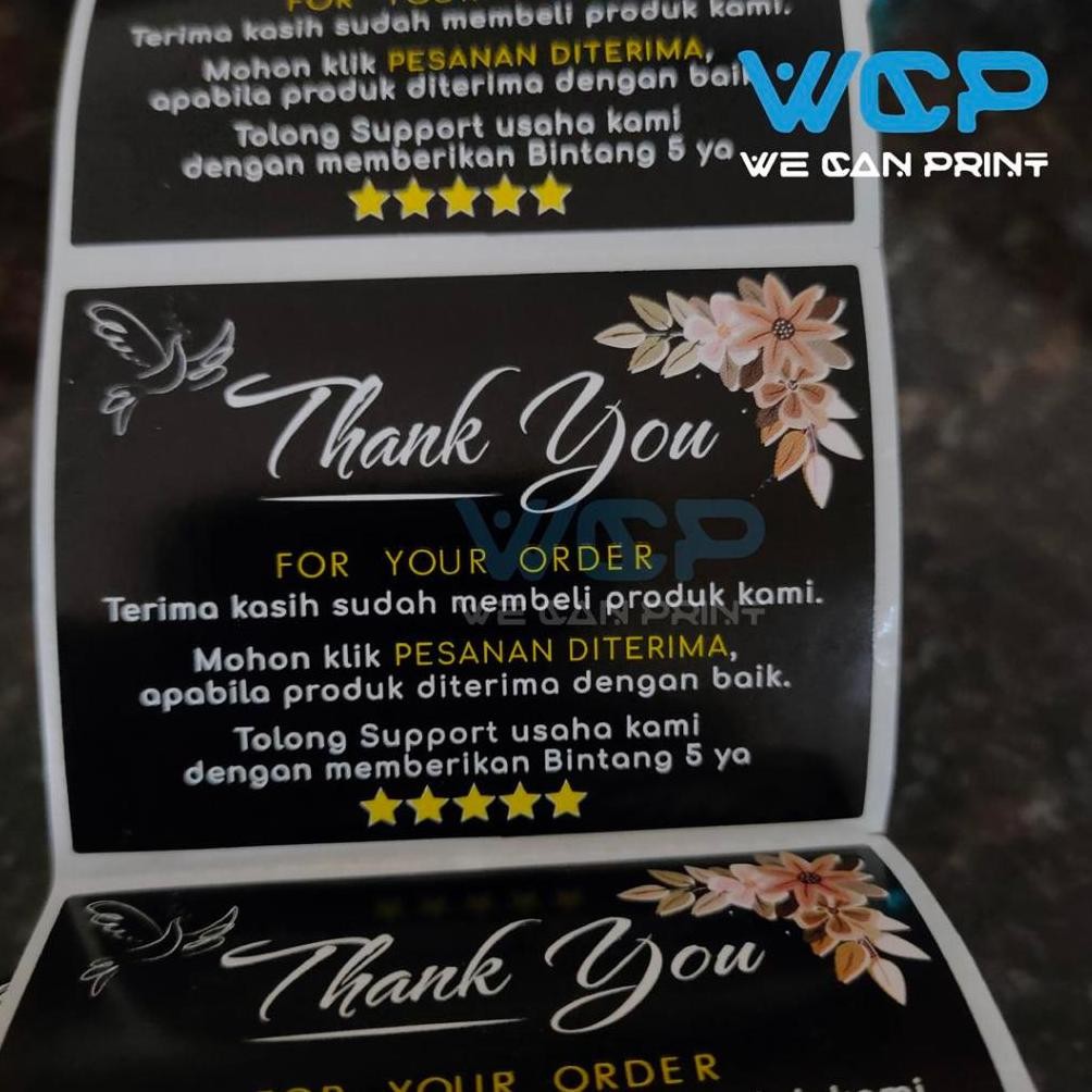 

KA Sticker Thank You / Label Terima Kasih / Stiker Ulasan Online Shop