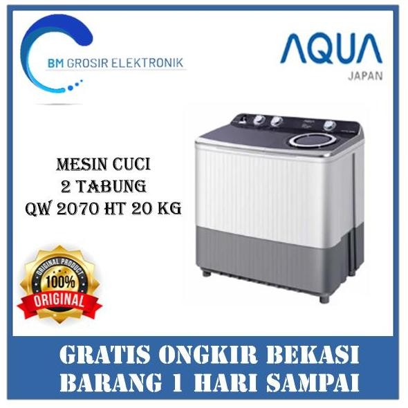 AQUA MESIN CUCI QW 2070HT 20 KG MESIN CUCI 2 TABUNG