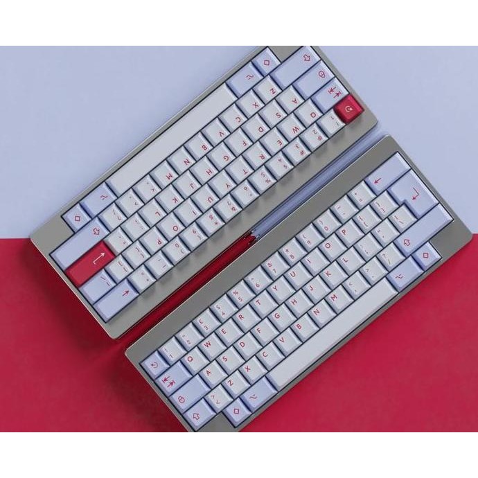 Pbtfans Soul Blossom Doubleshot Cherry Profile Keycaps Set - Kbdfans