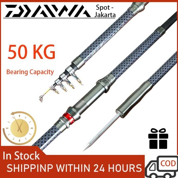 

Terlaris Daiwa Joran Pancing Rod Spinning Telescopic Rod Fishing Rod Spinning Portable Carp Jigging Rod