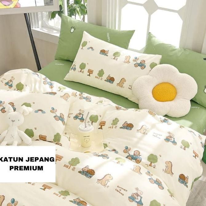 TERBARU - Sprei Katun Jepang Anak Import 90x200 - 200x200cm KJA15