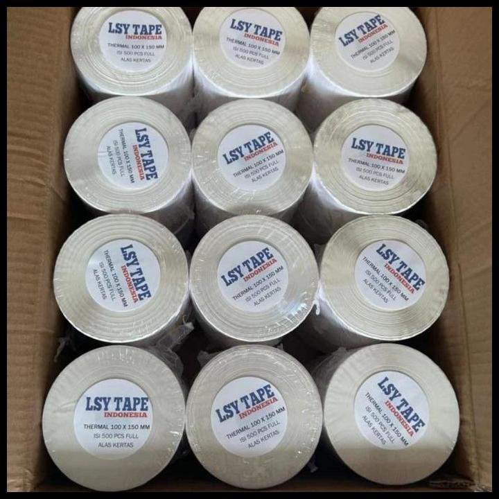 

Terlaris Kertas Thermal Label Barcode 100 X 150 Mm A6 Isi 500 Lembar Good Quality