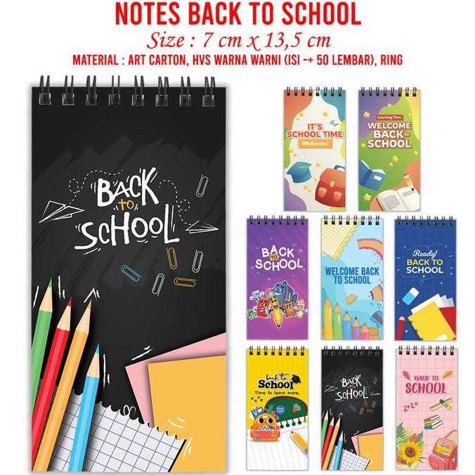 

=====] Notes Spesial Seri School Souvenir Aneka Motif Hadiah Tema School Kado School